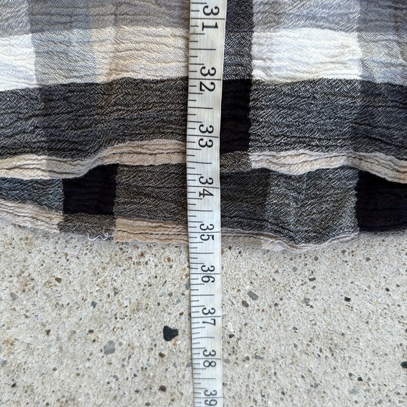 Anthropologie Maeve Plaid Kimono Sleeve Tie Waist Tunic Dress Size Medium - Picture 9 of 11